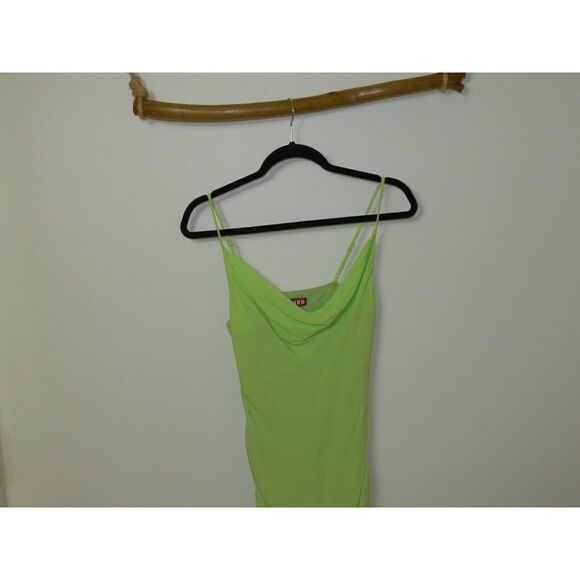 Staud‎ Dress Size 4 Lime Green  Convertible Ruched Mini or Midi Dress - Picture 11 of 14